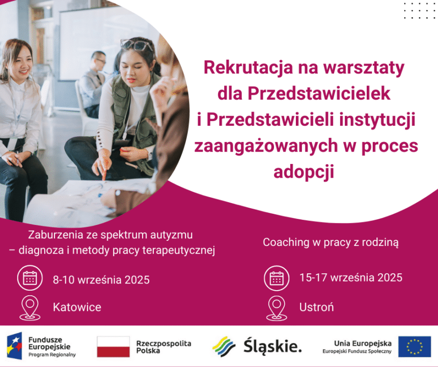 Rekrutacja na warsztaty dla przedstawicieli i przedstawicielek instytucji zaangażowanych w proces adopcji