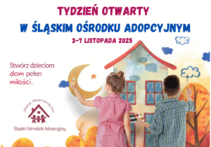 Plakat zapraszający na tydzień otwarty ŚOA w Katowicach